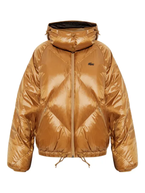 Lacoste hooded quilted jacket