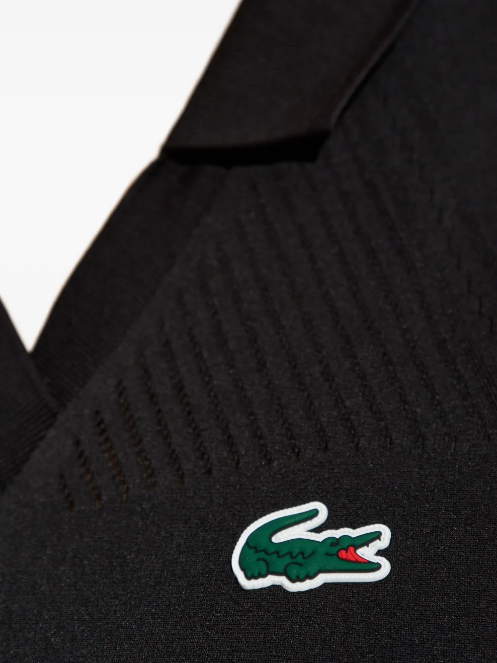 Lacoste Top met V-hals Zwart