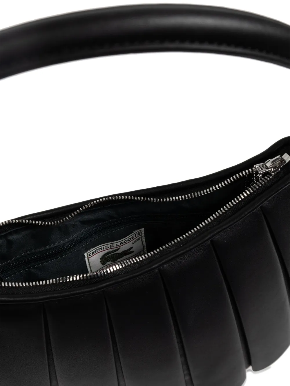 Lacoste Medium Runway Lenglen Tote Bag In Black