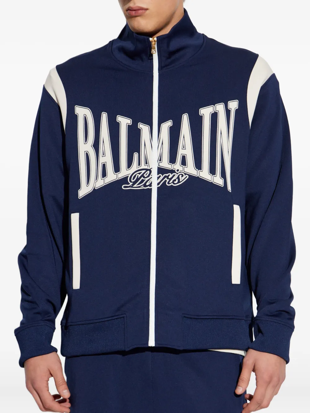 Balmain Jack met logoprint Blauw