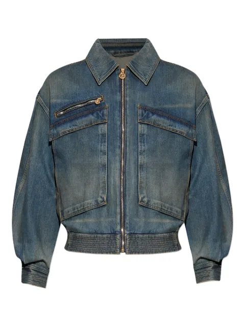 Versace zip-up denim jacket