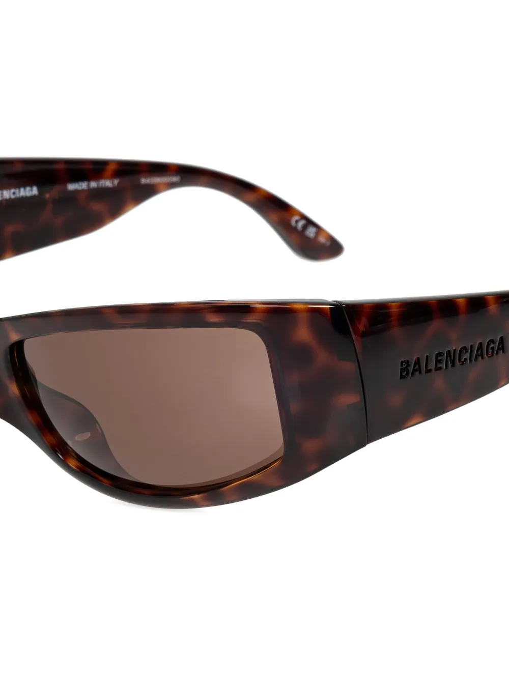 Balenciaga Eyewear geometric-frame sunglasses - Bruin