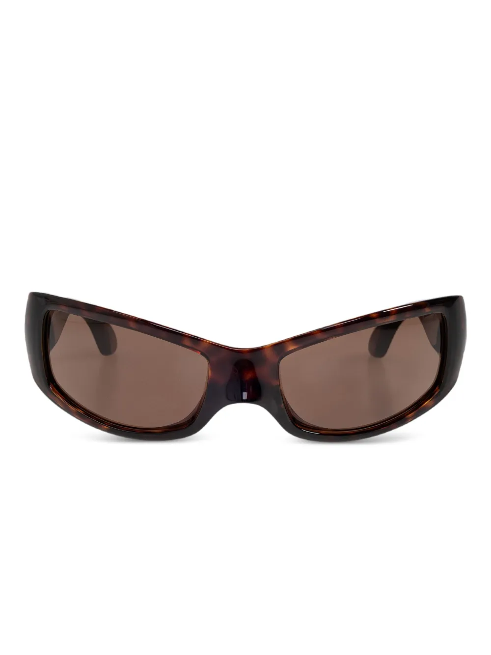Balenciaga Eyewear geometric-frame sunglasses - Braun