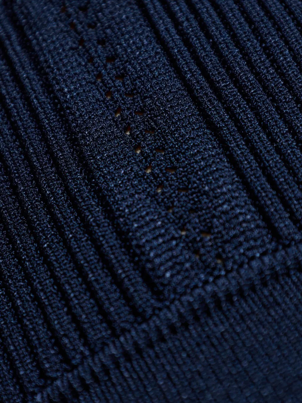 Balmain Geribbelde mini-jurk met halternek Blauw