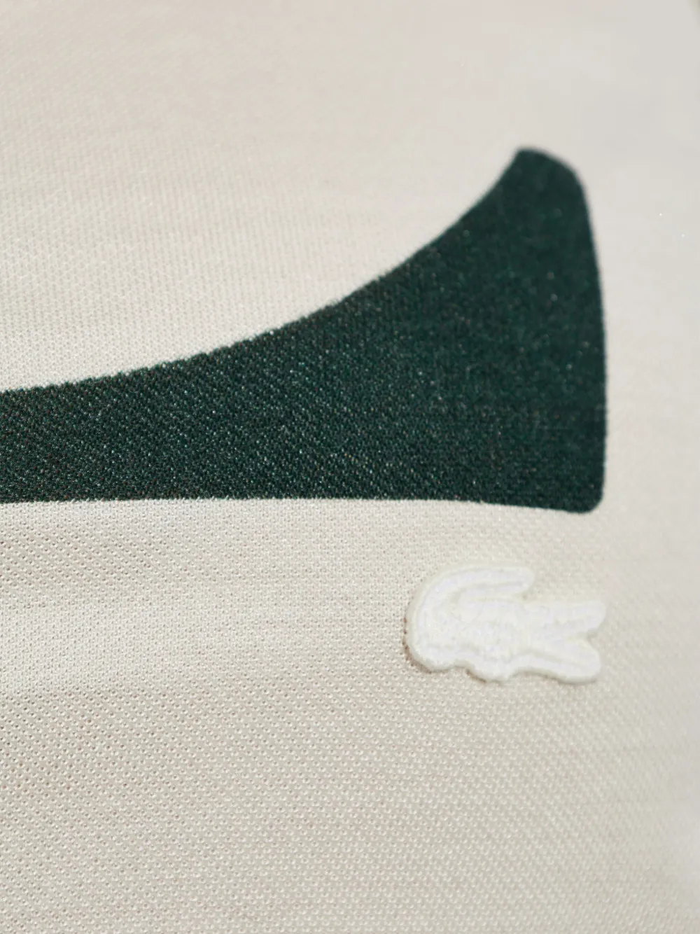 Lacoste T-shirt met grafisch detail Wit