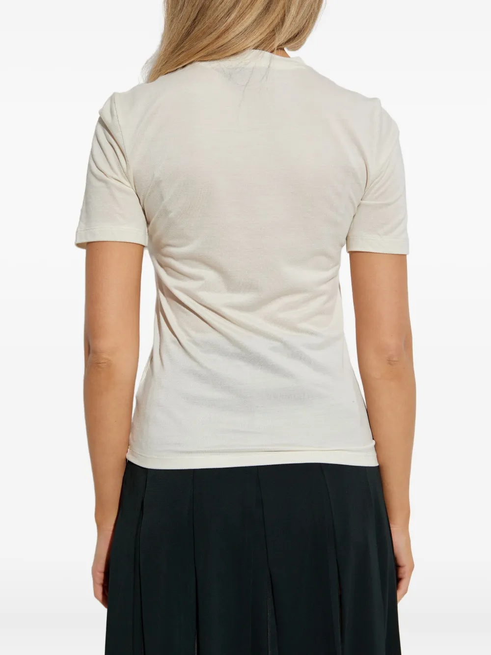 Lacoste T-shirt met grafisch detail Wit