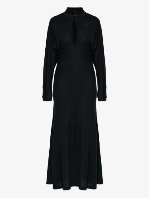 Lacoste long-sleeved maxi dress