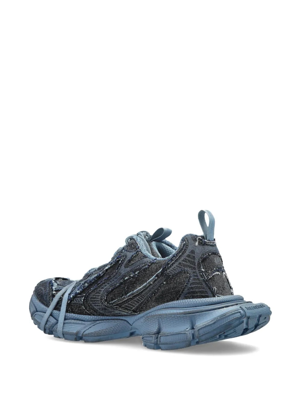 Balenciaga 3XL distressed lace-up sneakers Blauw