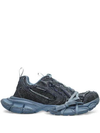 Balenciaga Tênis 3XL Com Cadarço e Efeito Destroyed | Azul