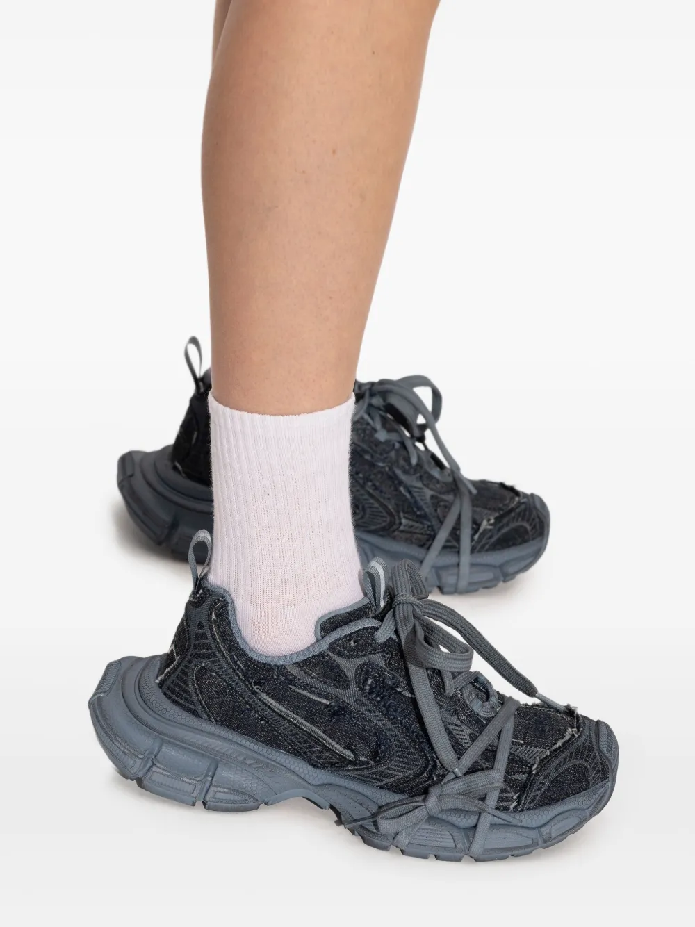 Balenciaga 3XL sneakers met gerafeld effect Blauw