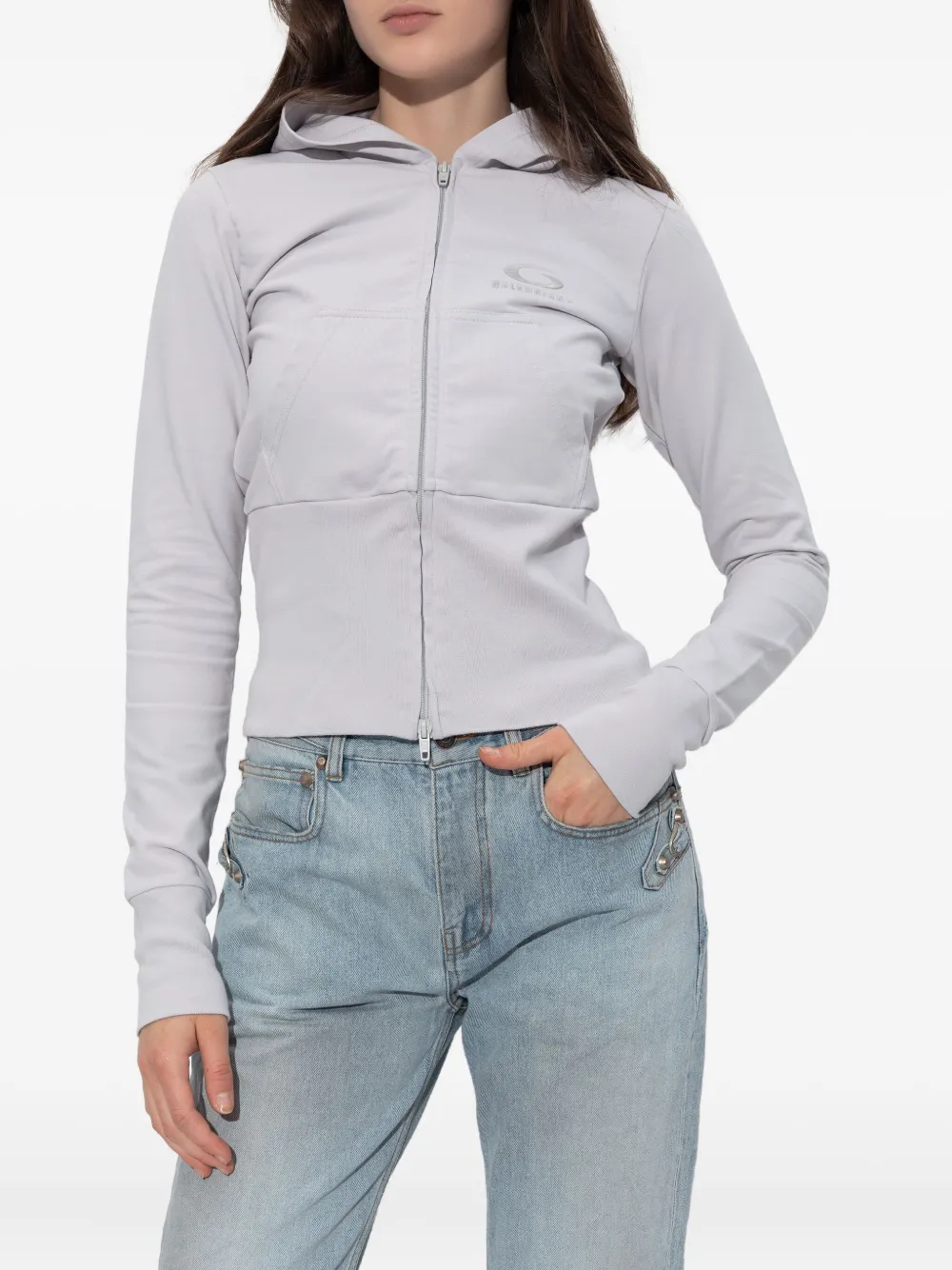 Balenciaga Loop Sports Icon hoodie Grijs