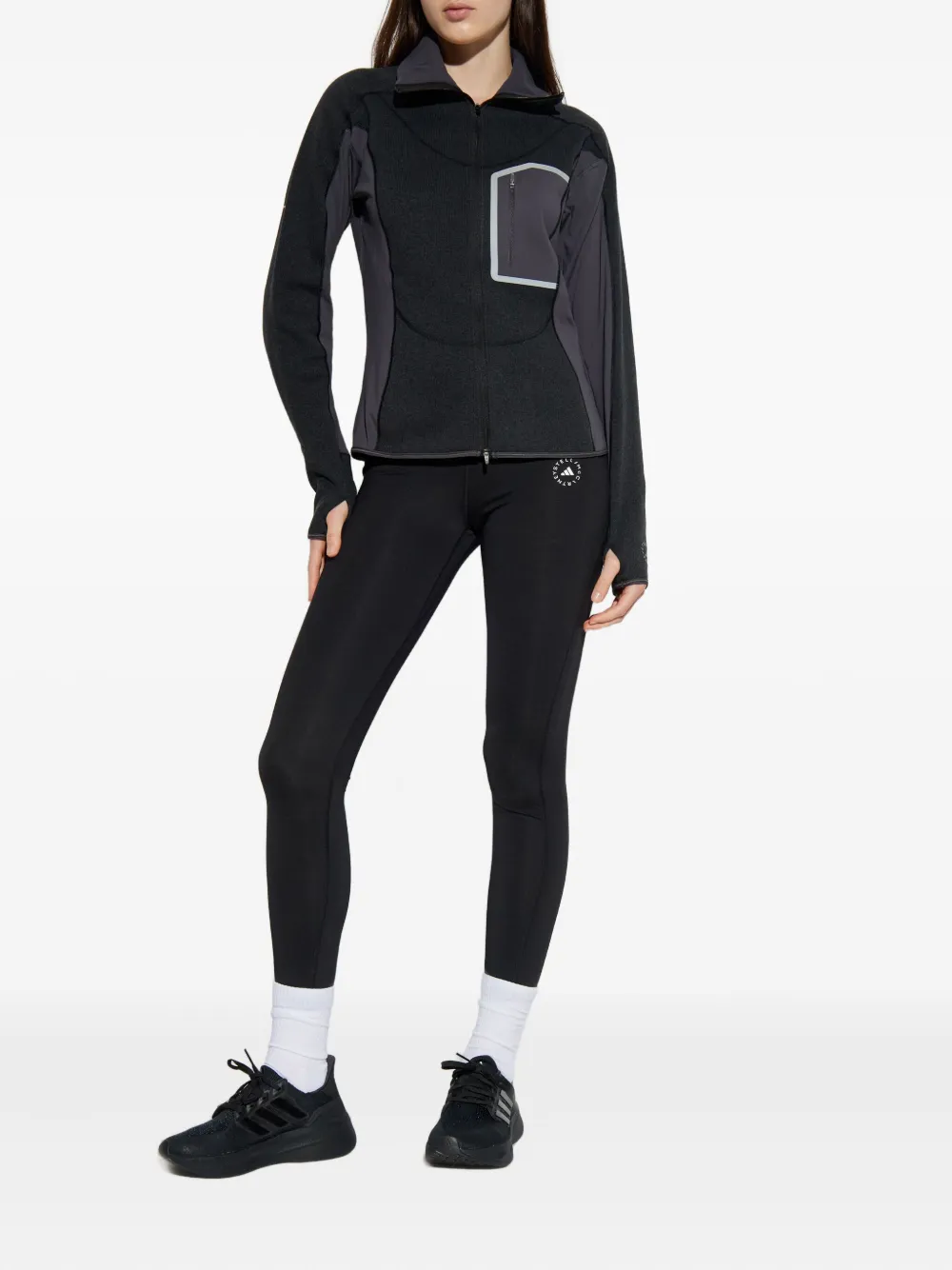 Adidas by Stella McCartney zip pocket jacket - Zwart
