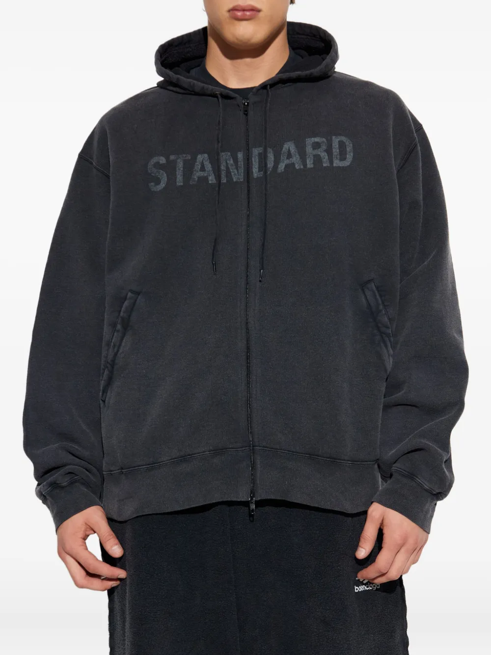 Balenciaga Hoodie met rits Zwart