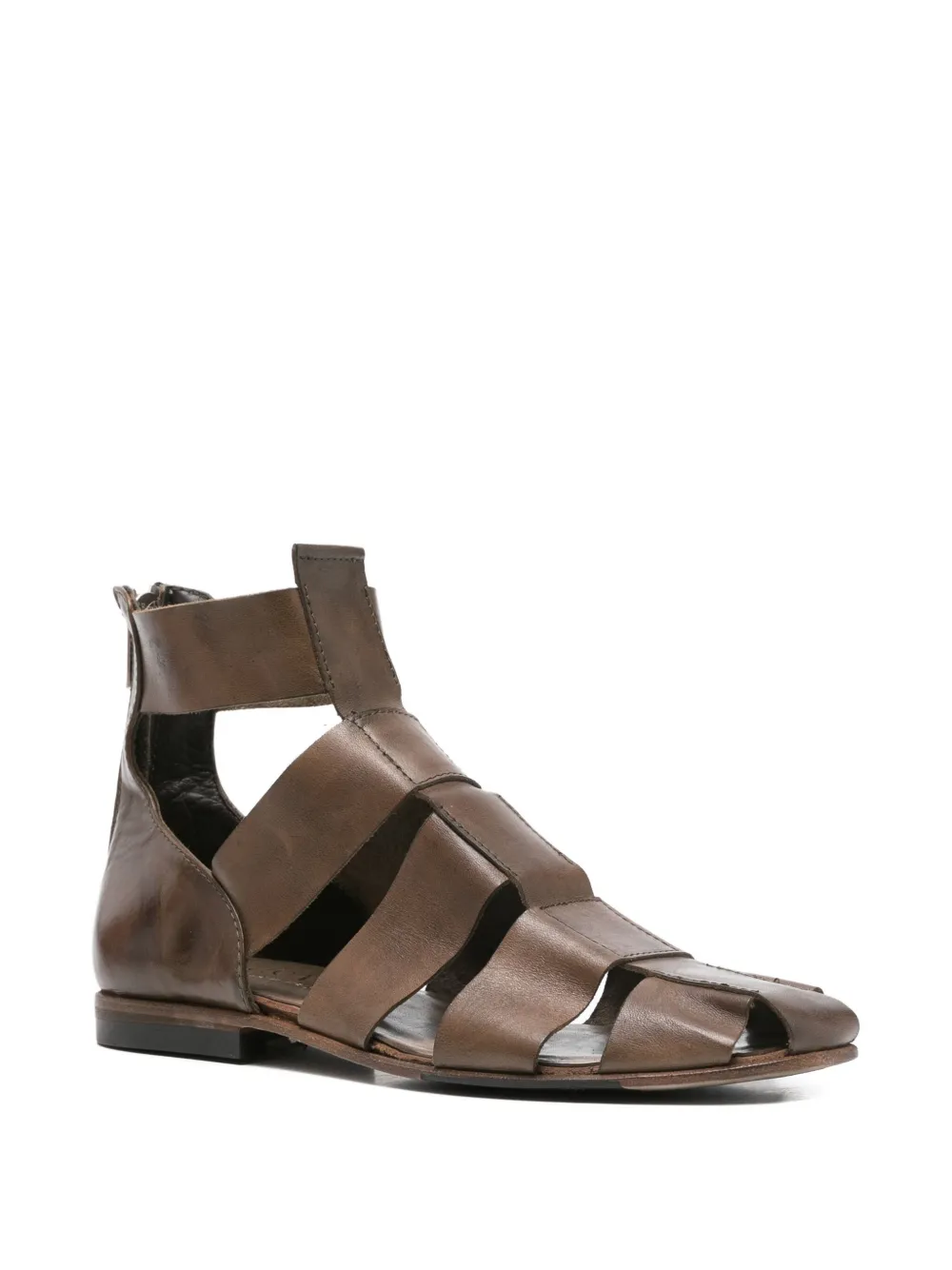 Shoto strappy zip-up sandals | Flat Sandals | Image 2