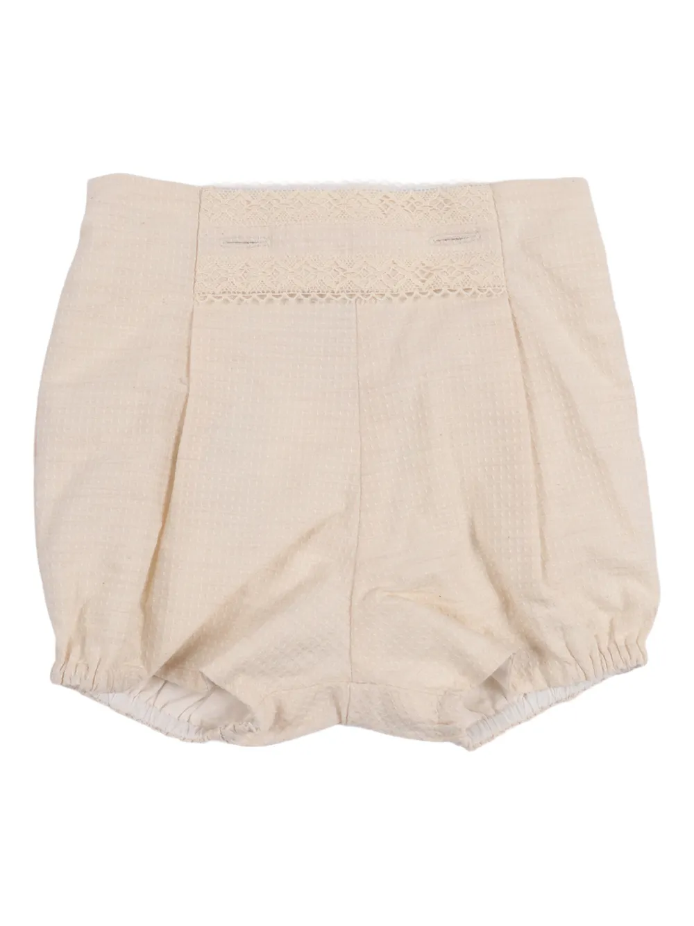 Paz Rodriguez ALEGRIA lace-trim shorts - Toni neutri