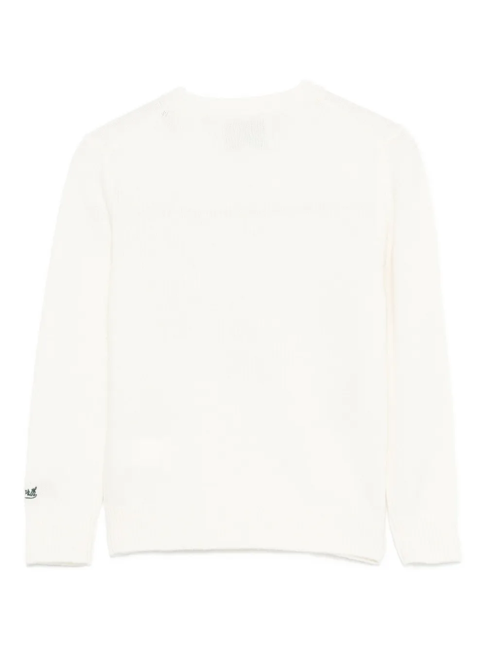 Mc2 Saint Barth Graphic-print Crew-neck Sweater In White