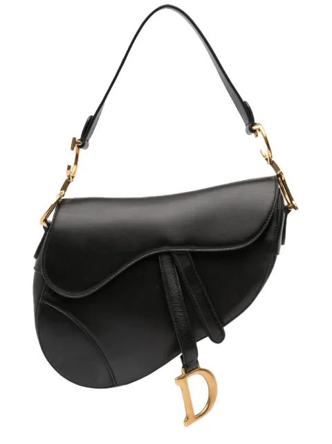 Christian Dior Pre-Owned 2018 Saddle Bag Schultertasche aus glattem Kalbsleder