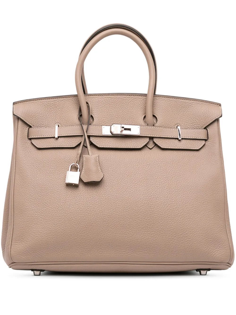 Hermès Pre-Owned 2009 Clemence Birkin Retourne 35 handbag - ブラウン Hermès Pre-Owned 2009 Clemence Birkin Retourne 35 handbag - ブラウン