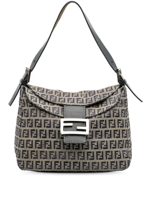 Fendi Pre-Owned bolsa de hombro Zucchino Canvas Double Flap Mamma 2000-2010