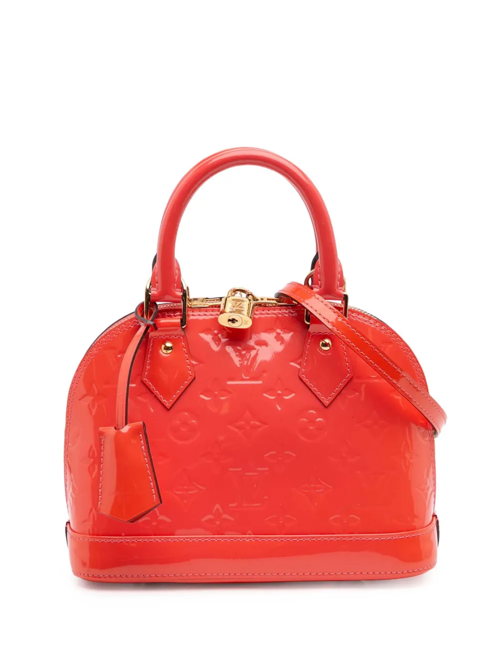 Louis Vuitton Pre-Owned 2015 Monogram Vernis Alma BB satchel - レッド Louis Vuitton Pre-Owned 2015 Monogram Vernis Alma BB satchel - レッド