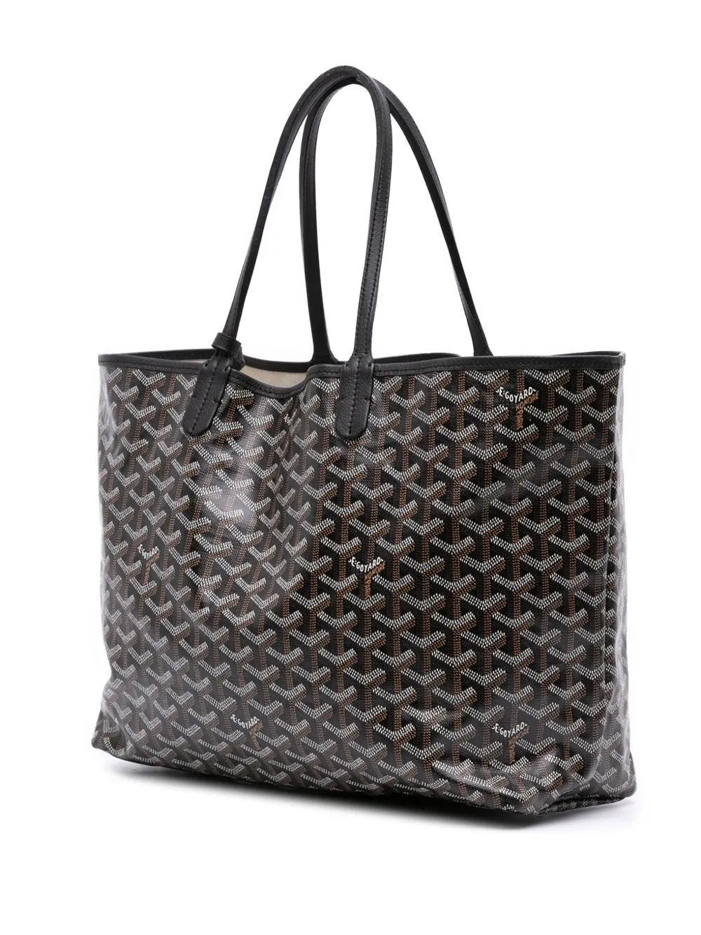 Pre-owned Goyard 2017 Ine Saint Louis Pm Tote Bag In Black