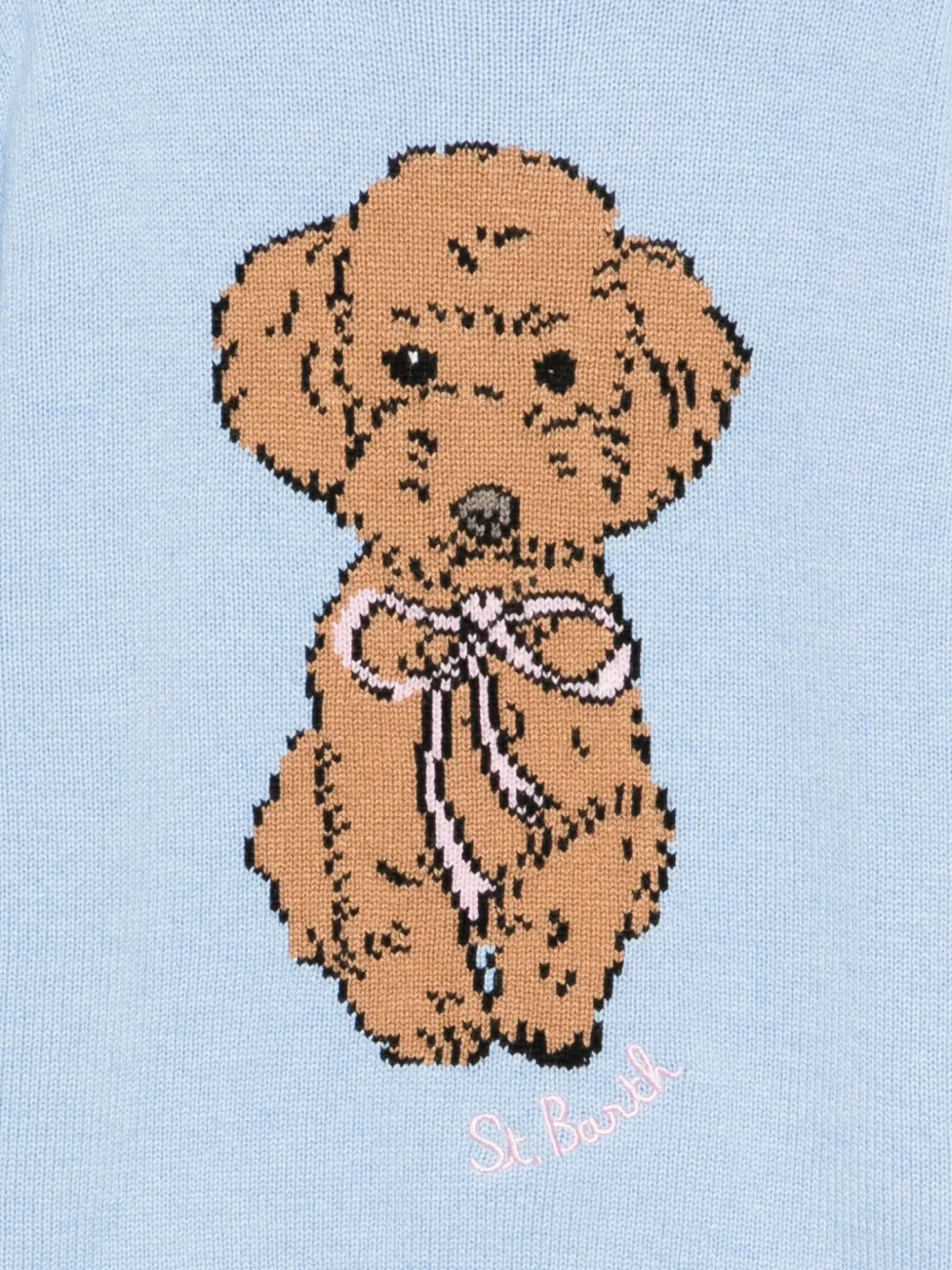 MC2 Saint Barth Kids Sweater met hondenpatroon Blauw