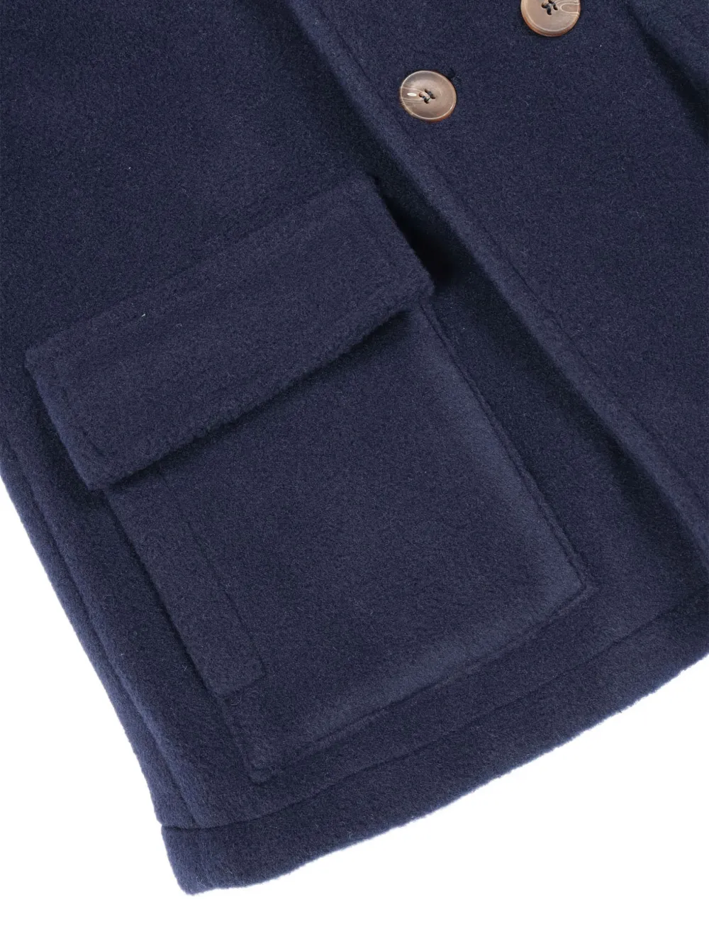 Zhoe & Tobiah Double-breasted Coat In Blue