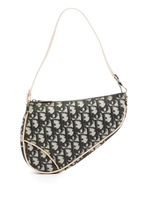 Christian Dior Pre-Owned 2001 Mini Diorissimo Coated Canvas Saddle Pochette shoulder bag