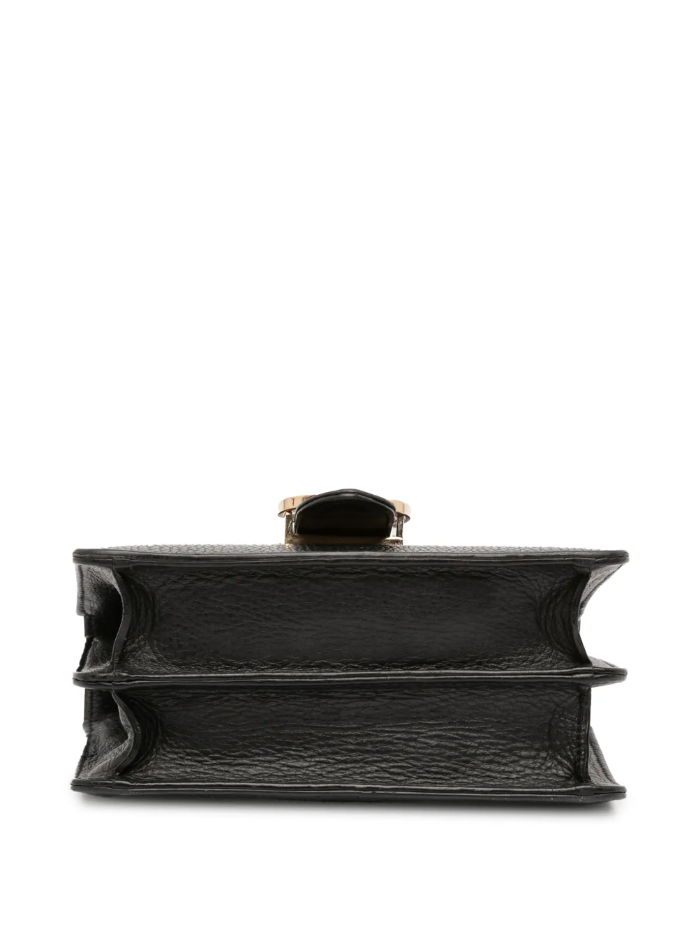 Pre-owned Gucci 2016-2025 Small Dollar Calfskin Interlocking G Crossbody Bag In Black