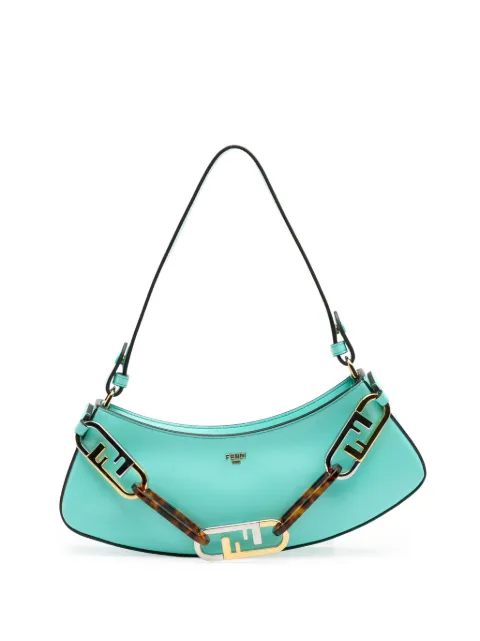 Fendi Pre-Owned 2017-2025 Leather OLock Swing satchel