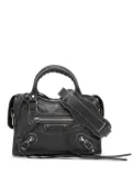 Balenciaga Pre-Owned 2013 Mini Lambskin Motocross Classic City satchel - Black