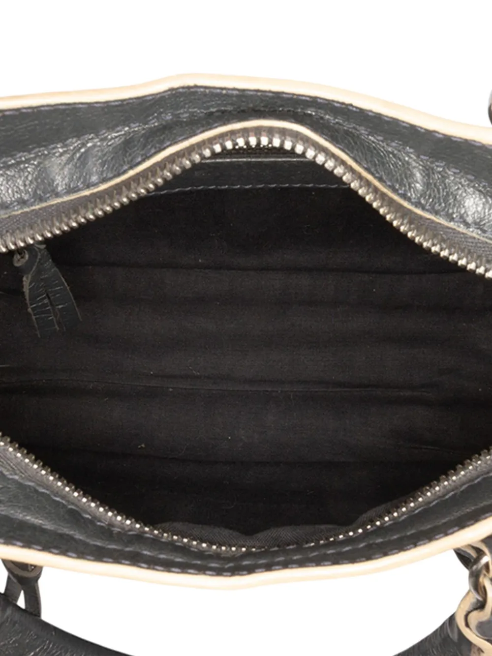 Pre-owned Balenciaga 2013 Mini Lambskin Motocross Classic City Satchel In Black