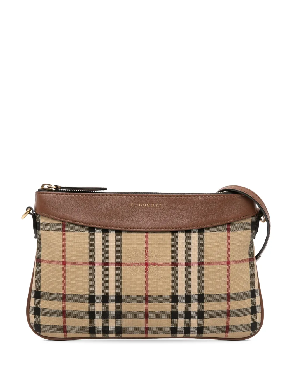Burberry Pre-Owned 2000-2017 Haymarket Check Canvas Peyton crossbody Burberry Pre-Owned 2000-2017 Haymarket Check Canvas Peyton crossbody