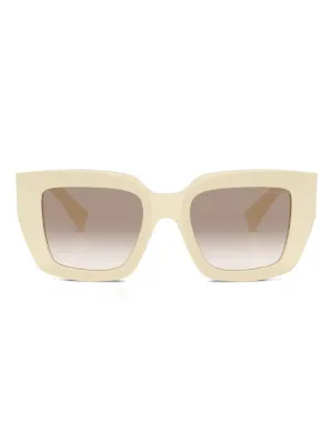 Kiko Kostadinov Octavia geometric-frame Sunglasses | Neutrals