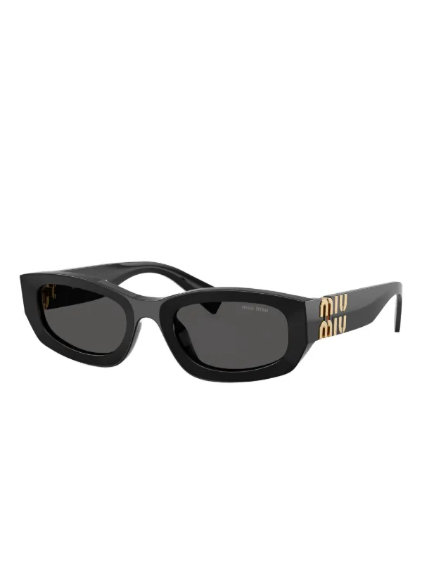 Miu Miu Eyewear ジオメトリックフレーム サングラス | ブラック