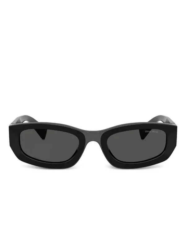 Miu Miu Eyewear ジオメトリックフレーム サングラス | ブラック