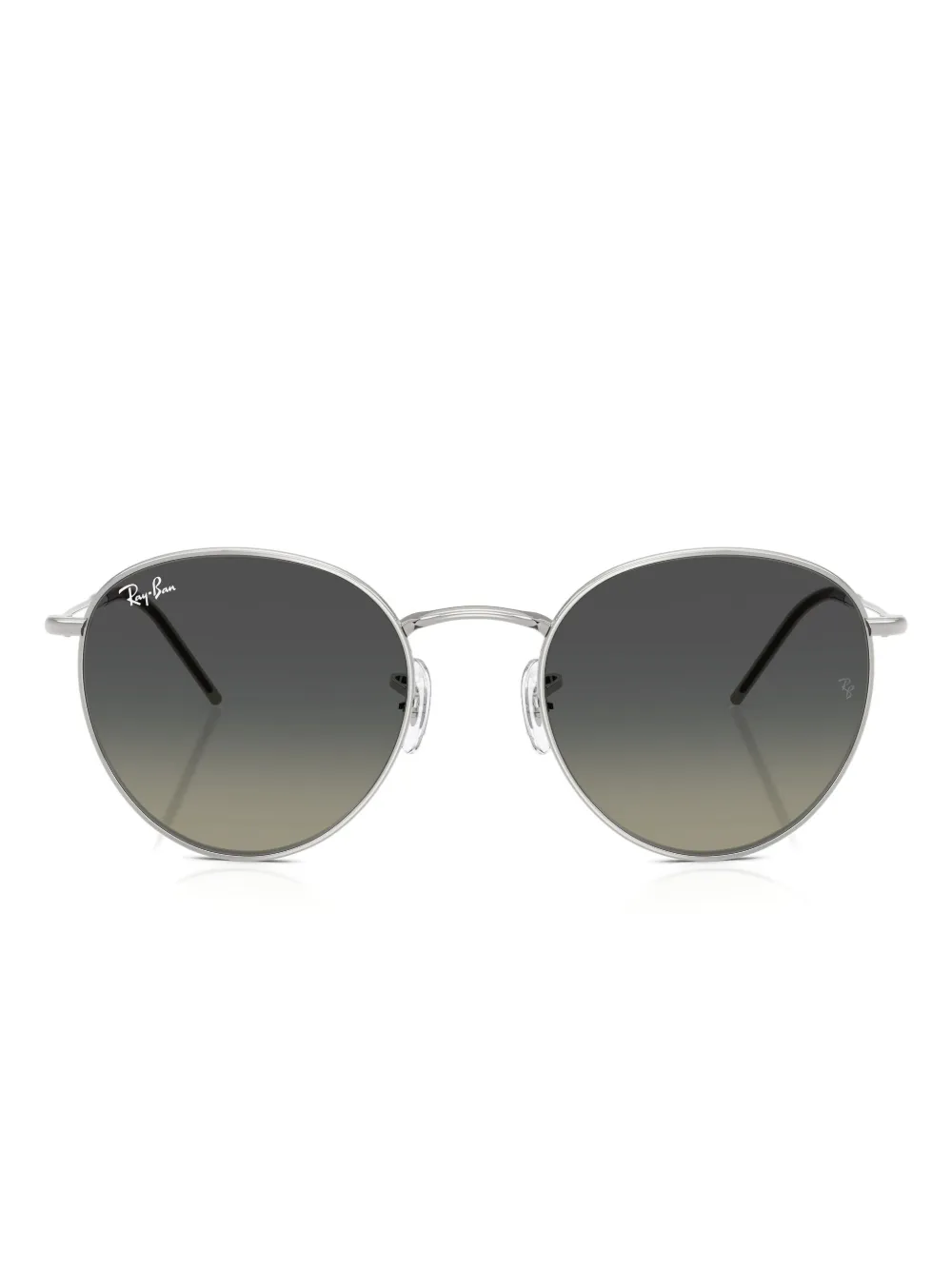 Ray Ban Reverse Round-frame Sunglasses In Brown