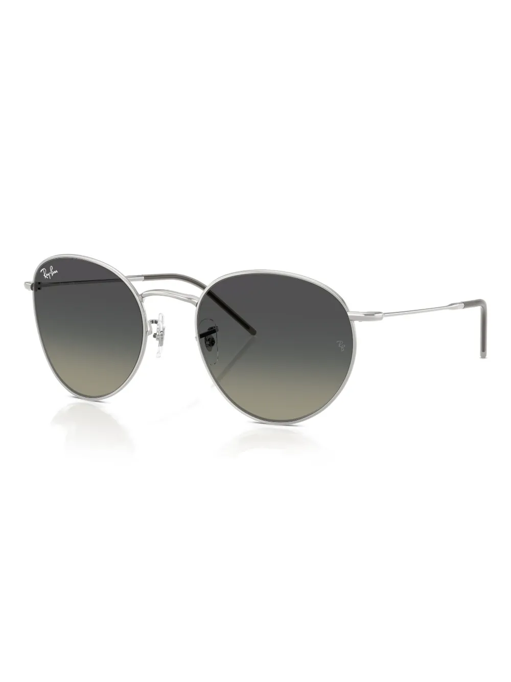 Ray Ban Reverse Round-frame Sunglasses In Brown