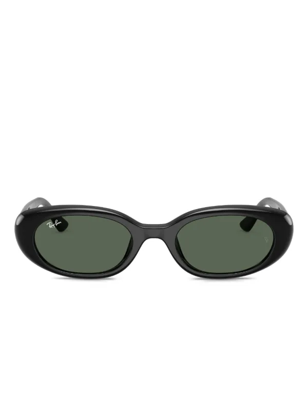 Ray-Ban ブラック オーバル メガネ Ray-Ban オーバルフレーム サングラス | ブラック | FARFETCH JP