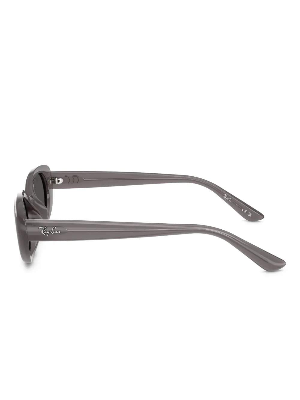 Ray-Ban Zonnebril met ovalen montuur Grijs