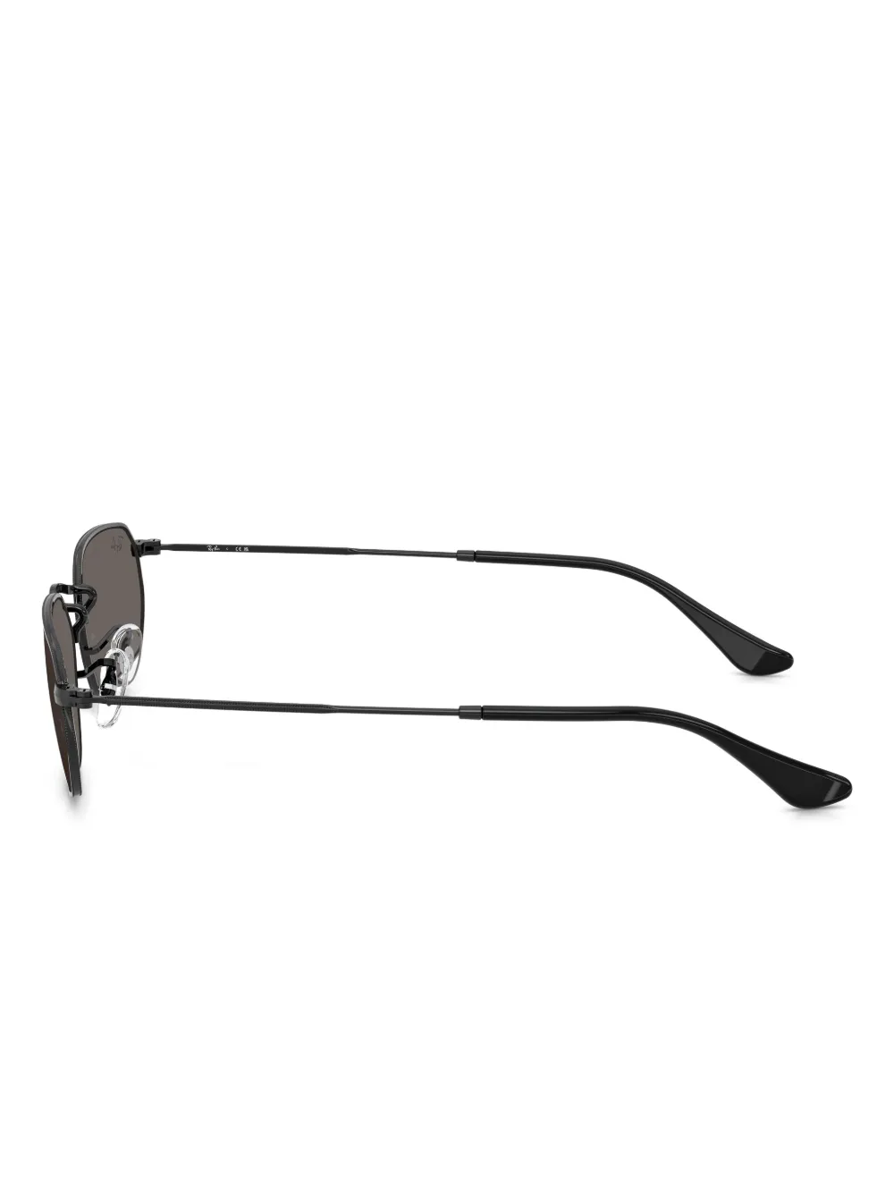 Ray-Ban Zonnebril met geometrisch montuur Zwart