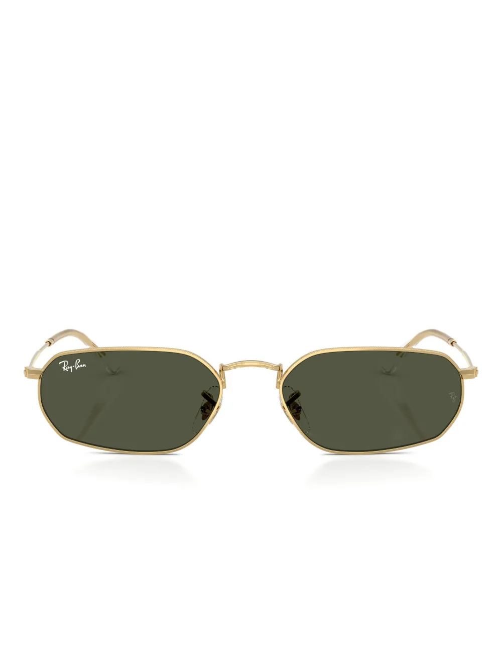 Ray Ban Rb3947 Sunglasses Arista Gold Frame Green Lenses 57-18 In Red