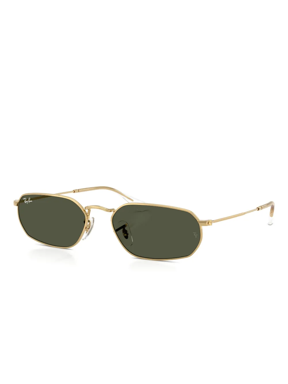 Ray Ban Rb3947 Sunglasses Arista Gold Frame Green Lenses 57-18 In Red