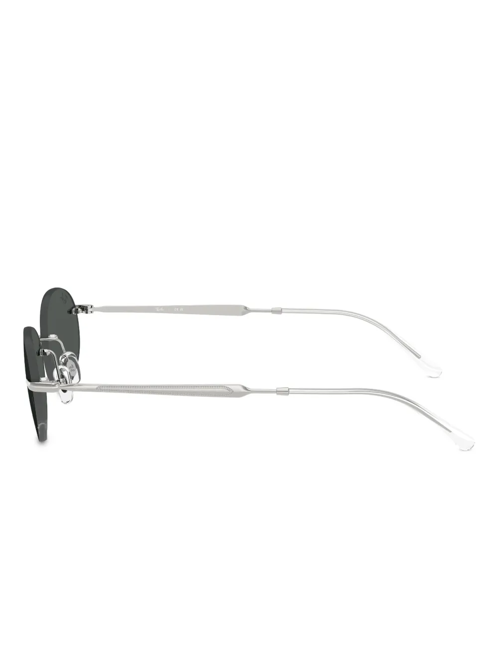 Ray-Ban オーバルフレーム サングラス | シルバートーン | FARFETCH JP