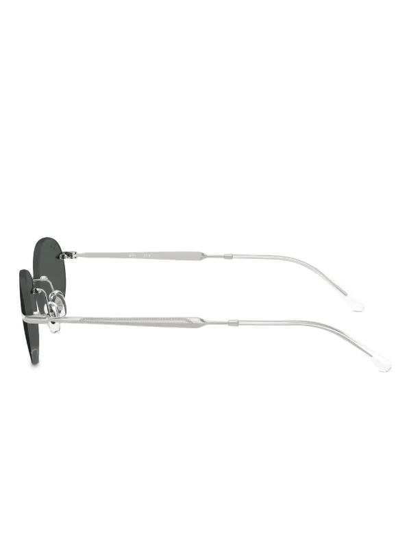 Ray-Ban オーバルフレーム サングラス | シルバートーン | FARFETCH JP