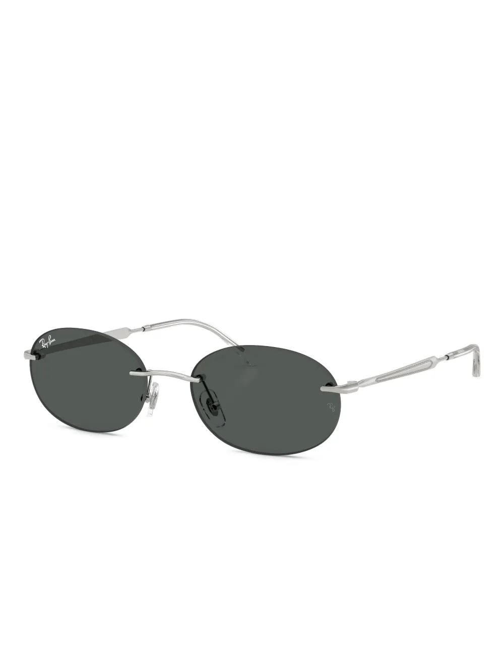Ray-Ban oval-frame sunglasses - Zwart