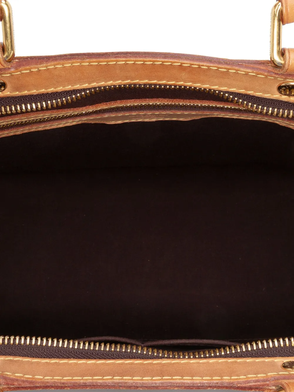 Pre-owned Louis Vuitton 2012-2025 Monogram Vernis Brea Gm Satchel In Purple