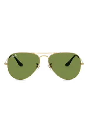 Ray-Ban オーバル サングラス ゴールドフレーム Ray-Ban オーバルフレーム サングラス | ゴールドトーン | FARFETCH JP