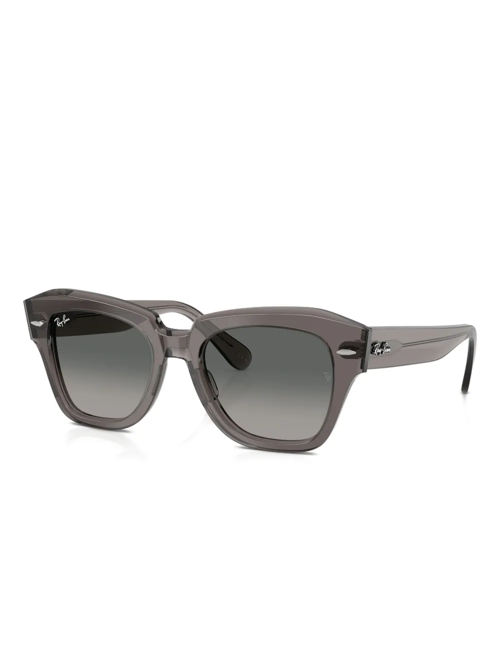 Ray-Ban State Street square-frame sunglasses - Zwart