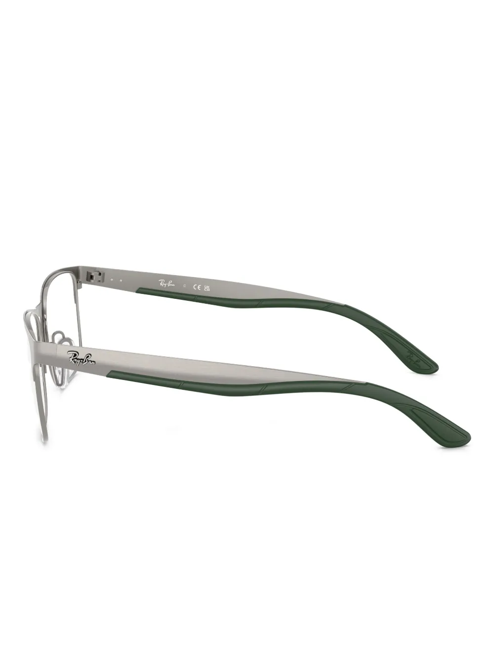 Ray-Ban RB7550 bril met rechthoekig montuur Zilver